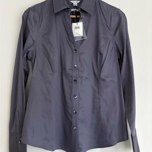 Calvin Klein Essential Fit Non Iron Button Down Shirt in Dove Gray